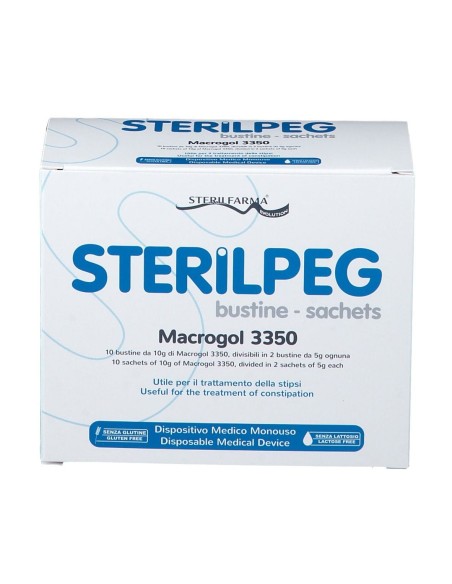 STERILPEG MACROGOL 3350 10 BUSTINE BIPARTITE 10 G