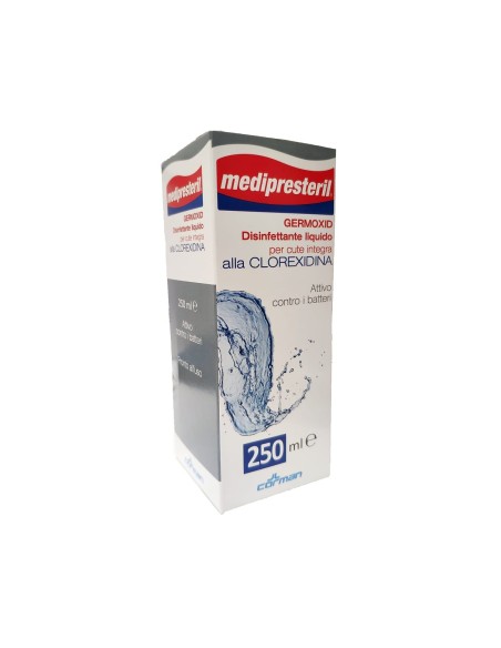 MEDIPRESTERIL GERMOXID DISINFETTANTE LIQUIDO CUTE INTEGRA ALLA CLOREXIDINA 250 ML