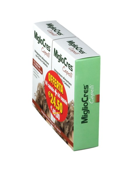 MIGLIOCRES CAPELLI 60 CAPSULE + 60 CAPSULE PROMOZIONE