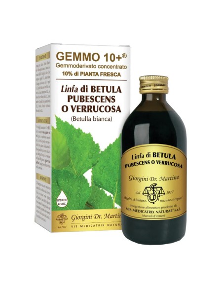 GEMMO 10+ BETULLA B LINFA 200 ML LIQUIDO ANALCOLICO