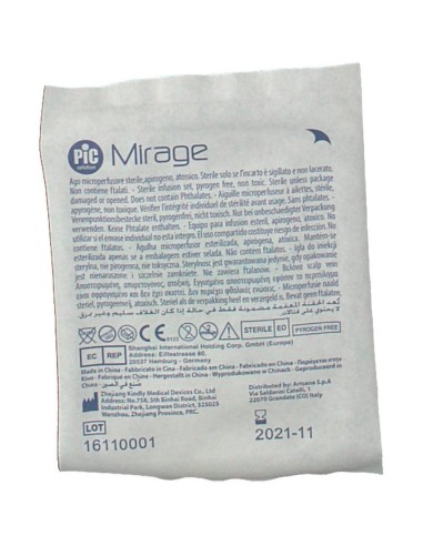 AGO MICROPERFUSORE STERILE PIC MIRAGE GAUGE 21X3/4