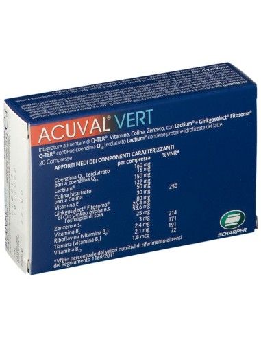 ACUVAL VERT 20 COMPRESSE