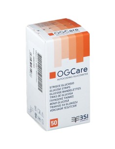 STRISCE MISURAZIONE GLICEMIA OGCARE 50 PEZZI