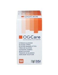 STRISCE MISURAZIONE GLICEMIA OGCARE 50 PEZZI 2