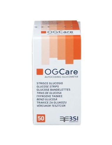 STRISCE MISURAZIONE GLICEMIA OGCARE 50 PEZZI
