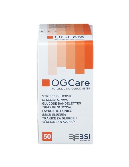 STRISCE MISURAZIONE GLICEMIA OGCARE 50 PEZZI