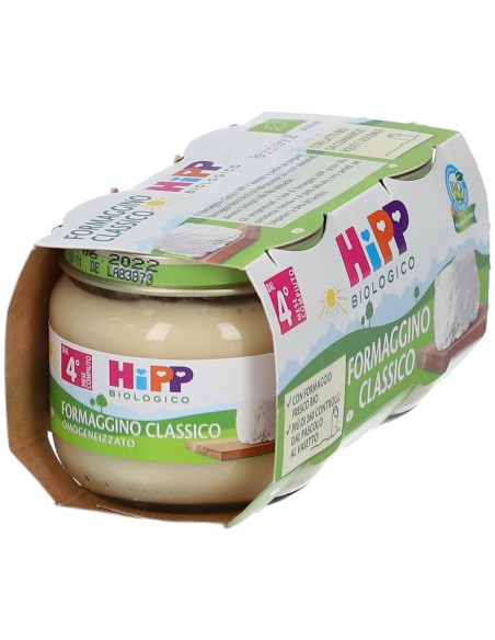 HIPP BIO OMOGENEIZZATO FORMAGGINO CLASSICO 2X80 G