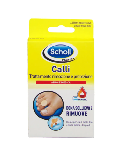 CEROTTO CALLIFUGO TRATTAMENTO RIMOZIONE/PROTEZIONE CALLI 4 CEROTTI IDROREPELLENTI + 4 DISCHETTI CALLIFUGHI