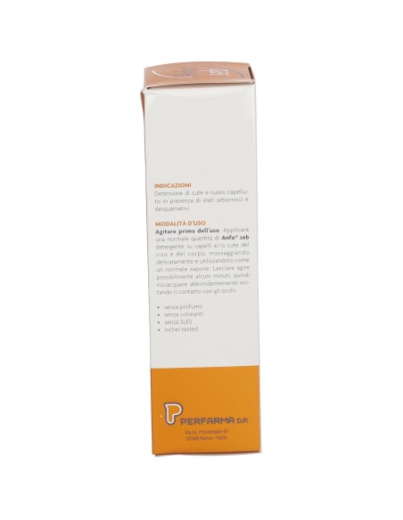ANFO SEB SHAMPOO DOCCIA DETERGENTE 200 ML
