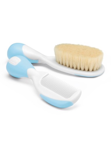 CHICCO SPAZZOLA + PETTINE AZZURRO