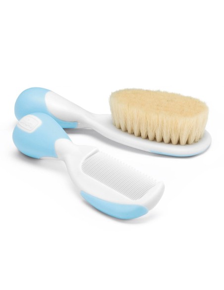 CHICCO SPAZZOLA + PETTINE AZZURRO