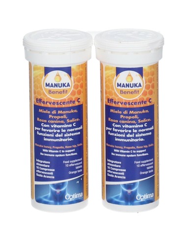 MANUKA BENEFIT EFFERVESCENTE C 20 COMPRESSE