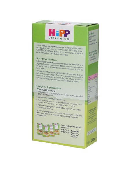HIPP BIO PASTINA MACCHERONCINI 320 G