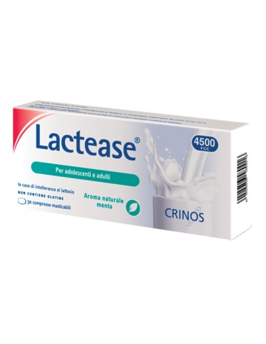 LACTEASE 4500 FCC AROMA MENTA 30 COMPRESSE MASTICABILI