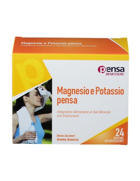 MAGNESIO E POTASSIO ARANCIA PENSA 24 BUSTINE EFFERVESCENTI