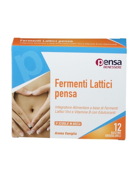 FERMENTI LATTICI VIVI E VITAMINE B 12 VANIGLIA BUSTINE OROSOLUBILI