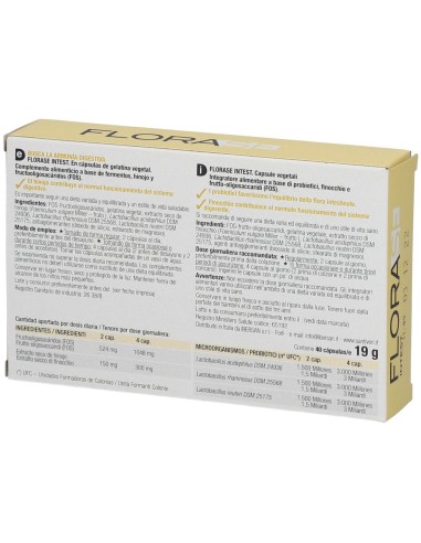 FLORASE INTEST 40 CAPSULE BLISTER 18 G