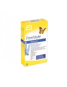STRISCE MISURAZIONE GLICEMIA FREESTYLE OPTIUM TEST STRIPS 50 PEZZI SENZA CALIBRAZIONE