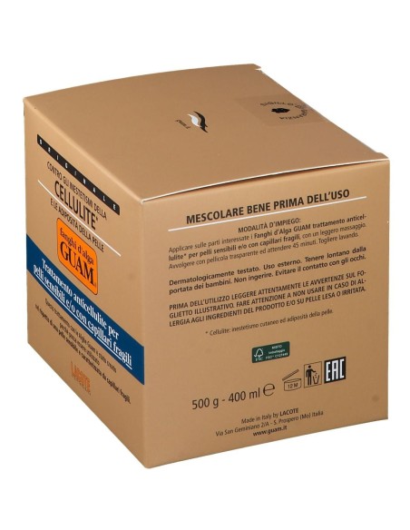 GUAM FANGHI D'ALGA PER PELLI SENSIBILI E/O CON CAPILLARI FRAGILI 500 G