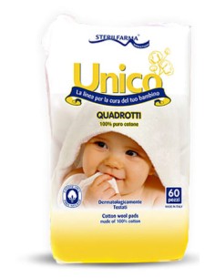 UNICO QUADROTTI 100% COTONE 60 PEZZI