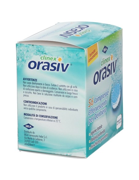 ORASIV CLINEX 56 COMPRESSE EFFERVESCENTI
