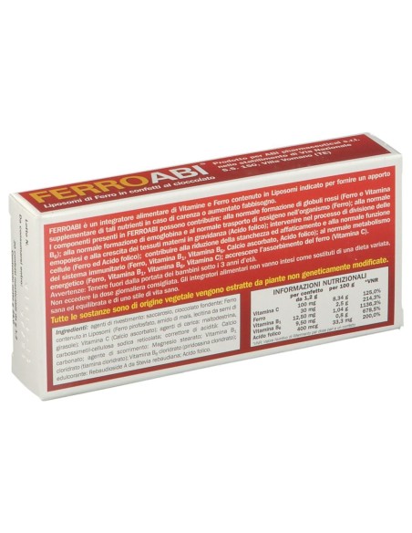FERROABI 20 CONFETTI OROSOLUBILI AL CIOCCOLATO BLISTER 30 G