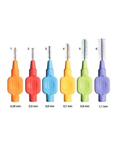 TEPE SCOVOLINO XSOFT ARANCIONE 0,45 MM 6 PEZZI