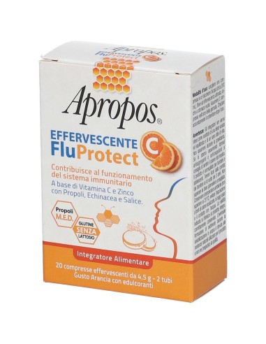 APROPOS FLUPROTECT EFFERVESCENTE C 20 COMPRESSE
