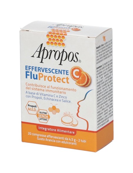 APROPOS FLUPROTECT EFFERVESCENTE C 20 COMPRESSE