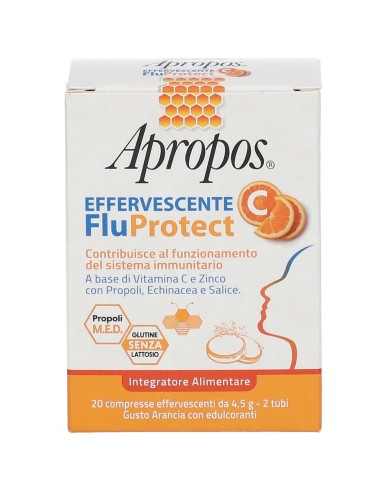 APROPOS FLUPROTECT EFFERVESCENTE C 20 COMPRESSE