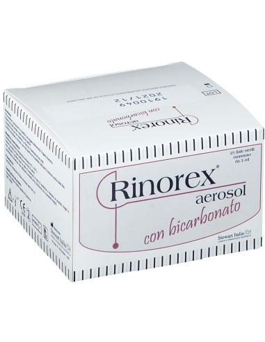 FIALA PER AEROSOL RINOREX BICARBONATO 25 FIALE 3 ML