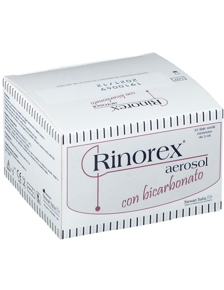 FIALA PER AEROSOL RINOREX BICARBONATO 25 FIALE 3 ML