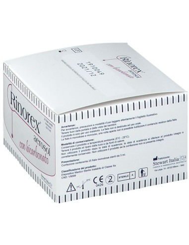 FIALA PER AEROSOL RINOREX BICARBONATO 25 FIALE 3 ML