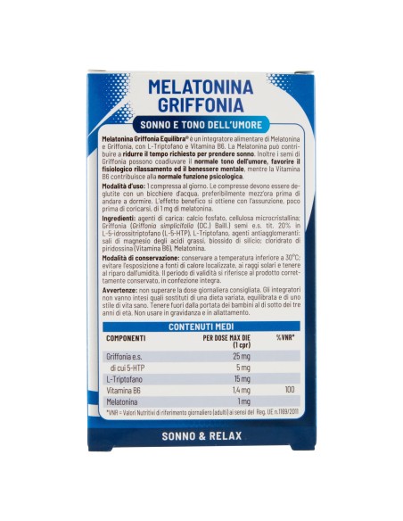 MELATONINA + GRIFFONIA 60 COMPRESSE