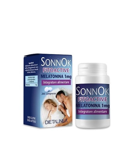 SONNOK FITOACTIVE MELATONINA 1MG 200 COMPRESSE DIETALINEA