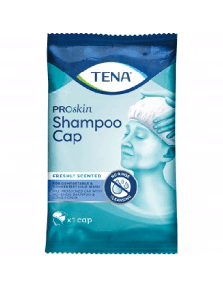 CUFFIA SHAMPOO PREUMIDIFICATA TENA SHAMPOO CAP CUFFIA 1 PEZZO