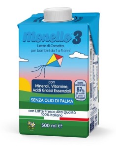 MONELLO 3 FORMULA PER LA CRESCITA A BASE DI LATTE PER BAMBINI DA 1 A 3 ANNI LIQUIDO 500 ML