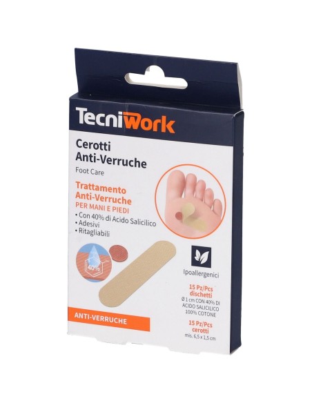 CEROTTO ANTI VERRUCHE PIEDI 15 + 15 PEZZI