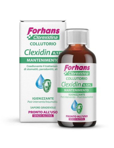 FORHANS COLLUTORIO CON CLOREXIDINA 0,12 CLEXIDIN SENZA ALCOOL 200 ML