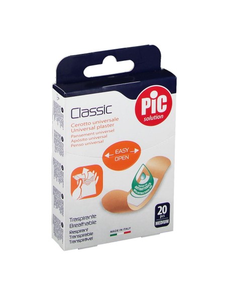 CEROTTO PIC CLASSIC 19X72 MM ANTIBATTERICO 20 PEZZI