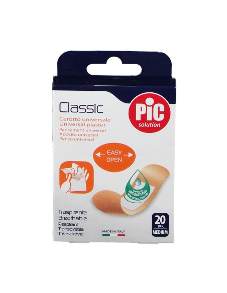 CEROTTO PIC CLASSIC 19X72 MM ANTIBATTERICO 20 PEZZI