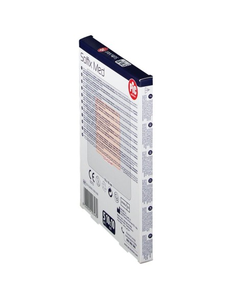 CEROTTO PIC SOFFIX MED IN TNT CON TAMPONE CENTRALE ASSORBENTE STERILE MONOUSO 10X10 CM ANTIBATTERICO 5 PEZZI