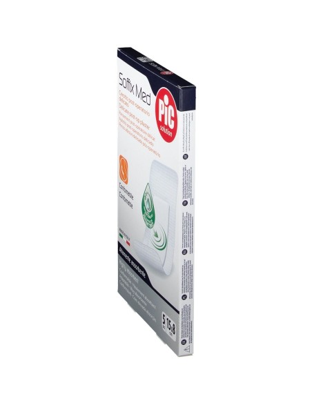 CEROTTO PIC SOFFIX MED IN TNT CON TAMPONE CENTRALE ASSORBENTE STERILE MONOUSO 15X8 CM ANTIBATTERICO 5 PEZZI