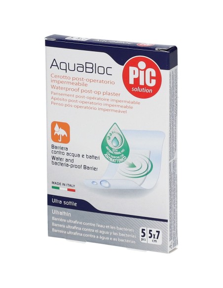 CEROTTO PIC AQUABLOC 5X7 STERILE ANTIBATTERICO 5 PEZZI