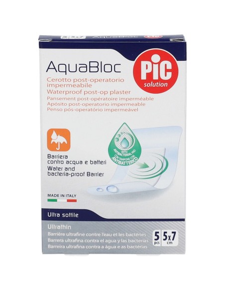 CEROTTO PIC AQUABLOC 5X7 STERILE ANTIBATTERICO 5 PEZZI