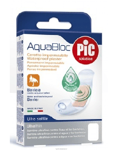 CEROTTO PIC AQUABLOC 10X10CM ANTIBATTERICO 5 PEZZI