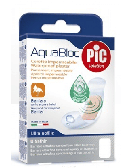 CEROTTO PIC AQUABLOC 10X10CM ANTIBATTERICO 5 PEZZI