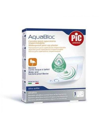 CEROTTO PIC AQUABLOC 10X12 STERILE ANTIBATTERICO 5 PEZZI