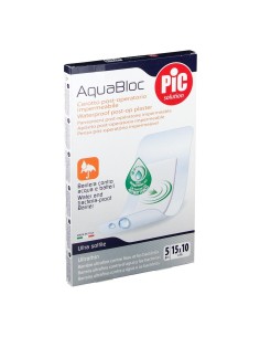 CEROTTO PIC AQUABLOC CM10X15 ANTIBATTERICO 5 PEZZI