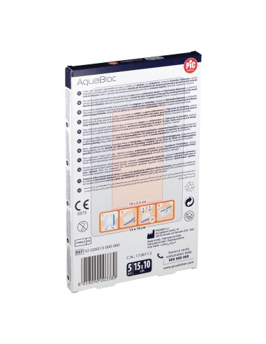 CEROTTO PIC AQUABLOC CM10X15 ANTIBATTERICO 5 PEZZI